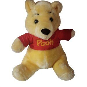VINTAGE SEARS Winnie the Pooh Plush Toy Red Shirt Disney Classic Character